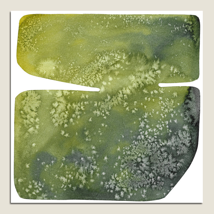 Green statue - Framed